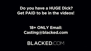 Blacked - Blake Blossom élvezi a méretes barna dákót