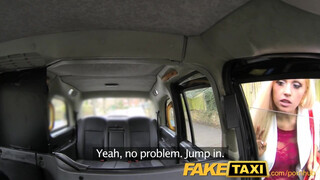 FakeTaxi - Csöcsös világos szőke popóba dugva