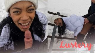 Sofi Vega havas dugás a hóban – forró brazil porno