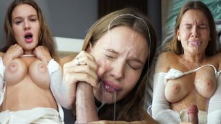 A hapsim visszatért a katonaságtól, háromszoros élvezés és tele vagyok gecivel - virtuális porno